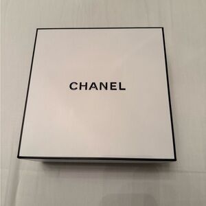 Chanel Classic White Box with Black Trim AUTHENTIC CHANEL